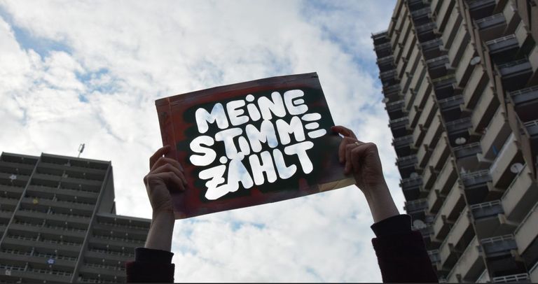 Plakat "Meine Stimme zählt"
