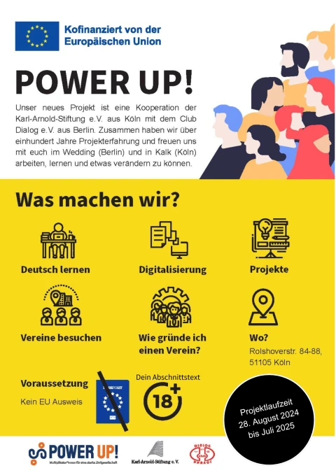 power-up Veranstaltung Werbebild