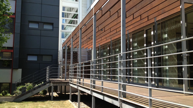 Innenhof des Gebäudes Eupener Straße 70 in Köln, Sitz des Vereins Karl-Arnold-Stiftung e.V. seit 2013