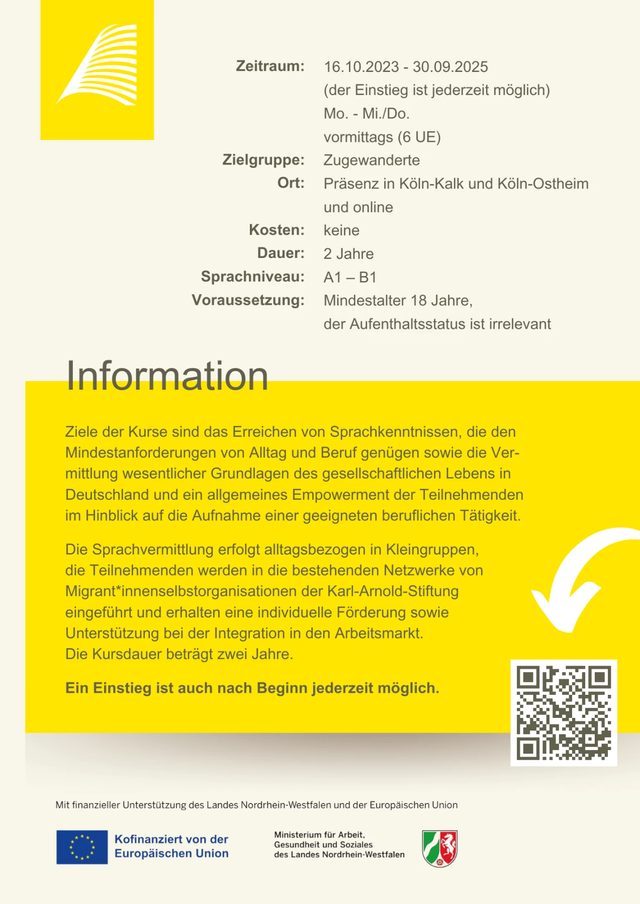 Informationen Kurse